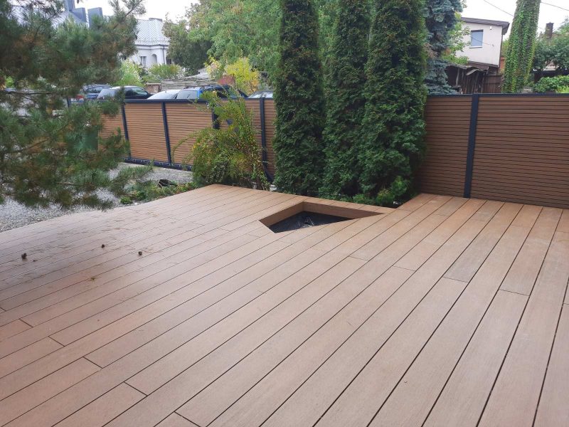 Fiberdeck Brooklyn terasinė lenta 13,8 cm x 3-5 m.  Teak - Image 7