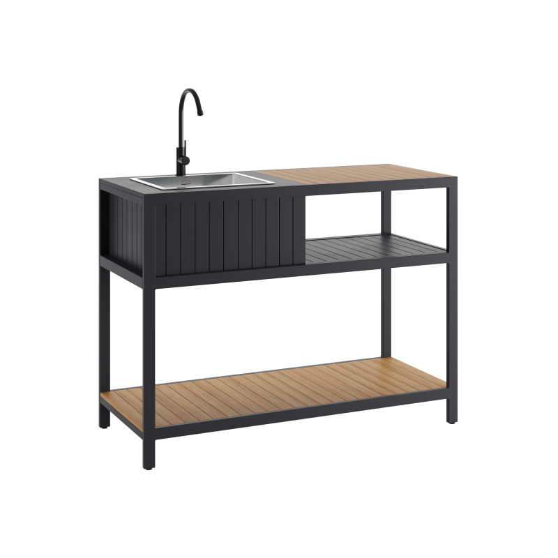 Lauko virtuvės praustuvo komplektas – oak spalvos