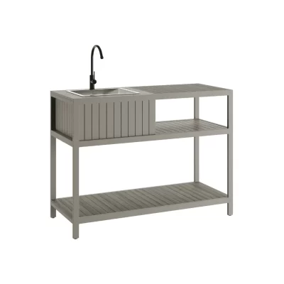 Lauko virtuvės praustuvo komplektas – Taupe spalvos