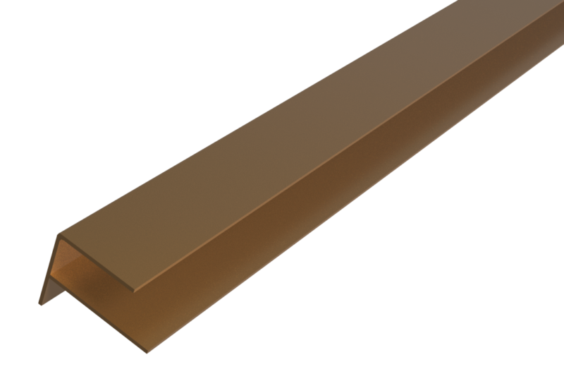 Fiberdeck essential F profilis  Teak 3 m. 35x45 mm
