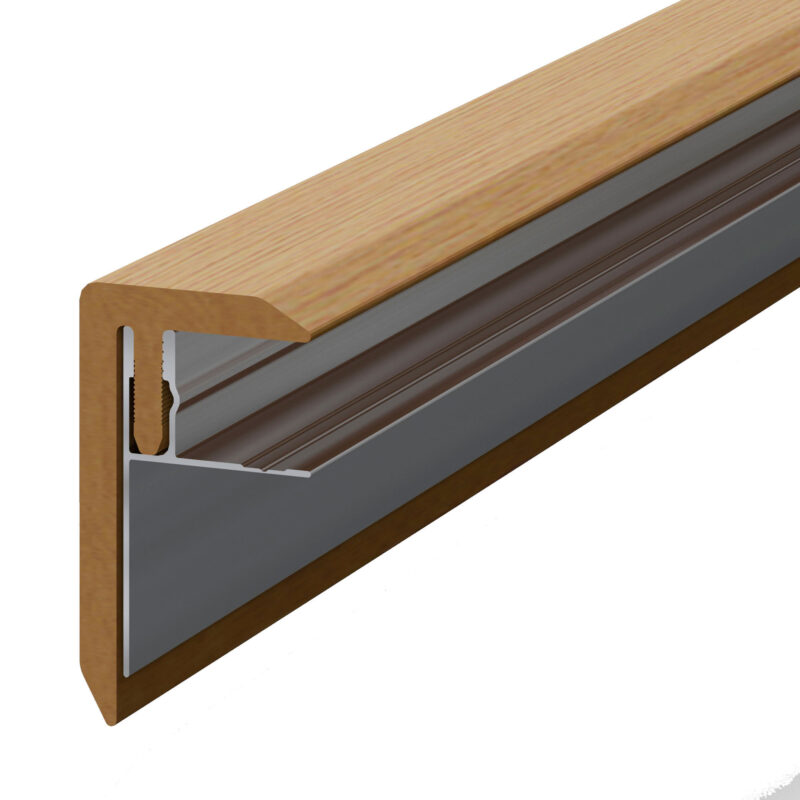 Terasos užbaigimo F profilis MAPLE 70*40*2500 mm